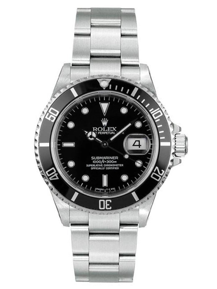 pre-owned Rolex Submariner Date, reference 16610, featuring a 40mm