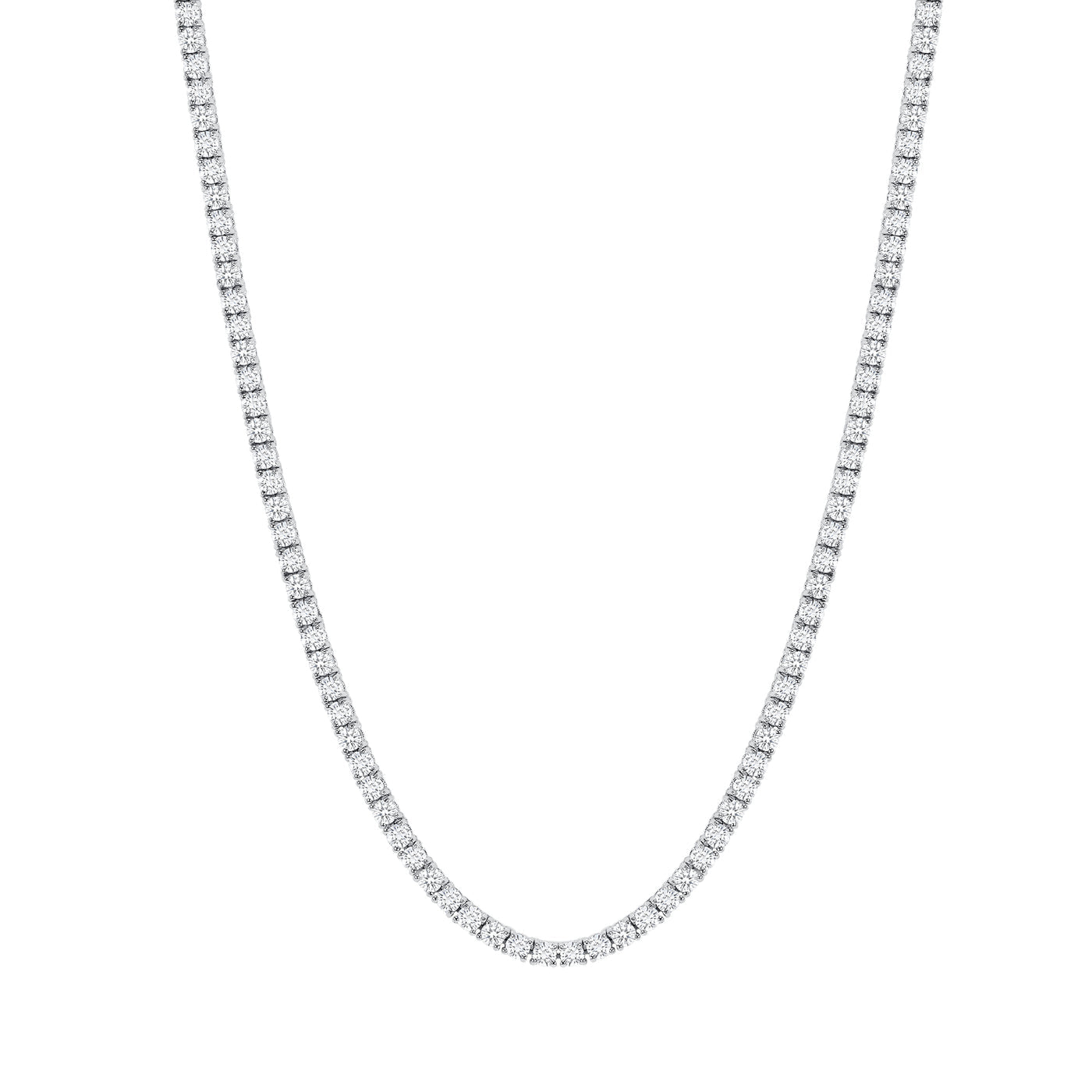 15 CARAT DIAMOND TENNIS NECKLACE - ROUND DIAMONDS