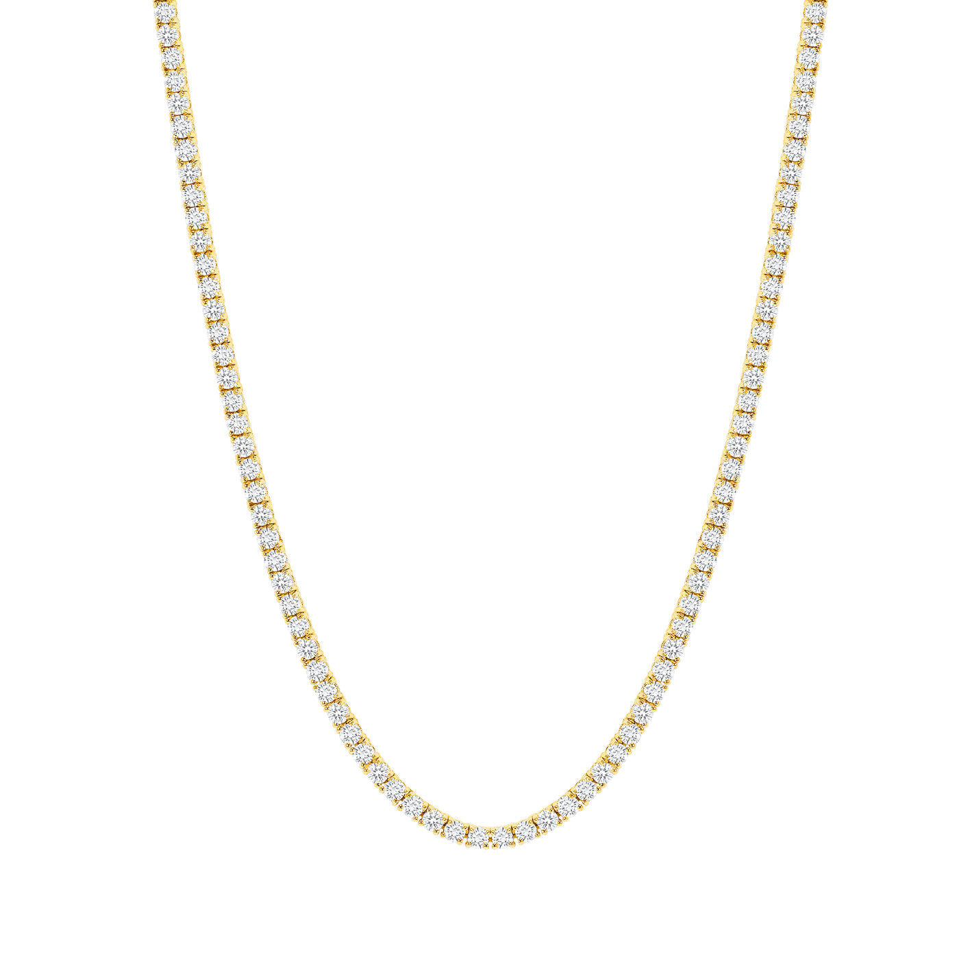15 CARAT DIAMOND TENNIS NECKLACE - ROUND DIAMONDS