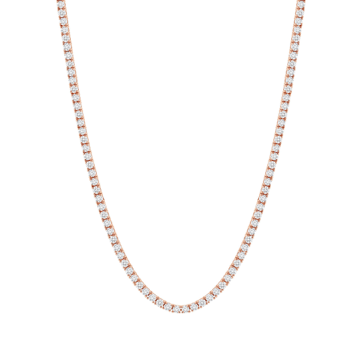 15 CARAT DIAMOND TENNIS NECKLACE - ROUND DIAMONDS