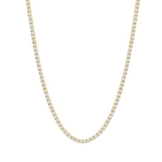 10 CARAT DIAMOND TENNIS NECKLACE - ROUND DIAMONDS