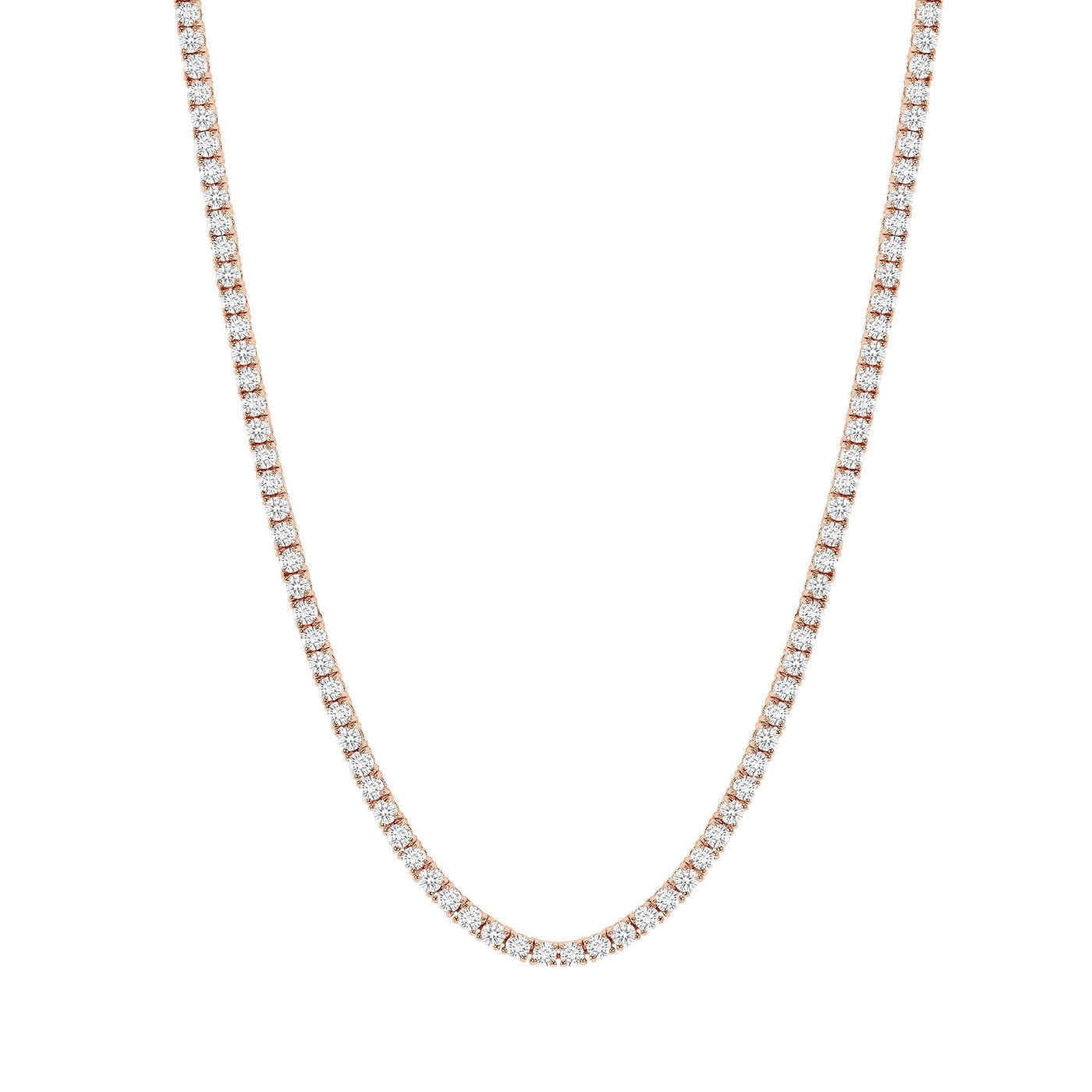 12 CARAT DIAMOND TENNIS NECKLACE - ROUND DIAMONDS